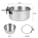 Stainless Steel Pet Food Dish With Clamp Hanging Feeding Bowl For Birds And Small Animals 10 To 14 1