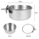 Stainless Steel Pet Food Dish With Clamp Hanging Feeding Bowl For Birds And Small Animals 10 To 14 3