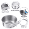 Stainless Steel Pet Food Dish With Clamp Hanging Feeding Bowl For Birds And Small Animals 10 To 14 5