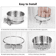 Stainless Steel Pet Food Dish With Clamp Hanging Feeding Bowl For Birds And Small Animals 10 To 14 6