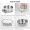 Stainless Steel Pet Food Dish With Clamp Hanging Feeding Bowl For Birds And Small Animals 10 To 14 6