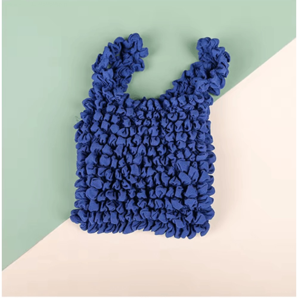 Mini Pocket Pleated Storage Bag Magic Expansion Elastic Shopping Bag For Women 6