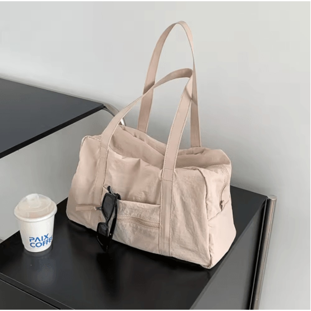 Simple Carry On Travel Tote Bag Large Capacity Weekender And Overnight Duffle For Women 2