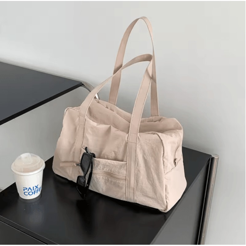 Simple Carry On Travel Tote Bag Large Capacity Weekender And Overnight Duffle For Women 2