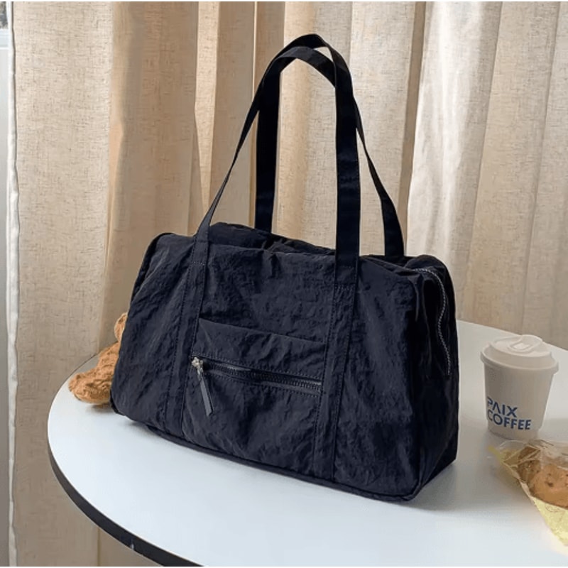 Simple Carry On Travel Tote Bag Large Capacity Weekender And Overnight Duffle For Women 4