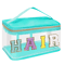Green Transparent Makeup Bag Large Capacity Cosmetic And Toiletry Organizer With HAIR Letter Design 6
