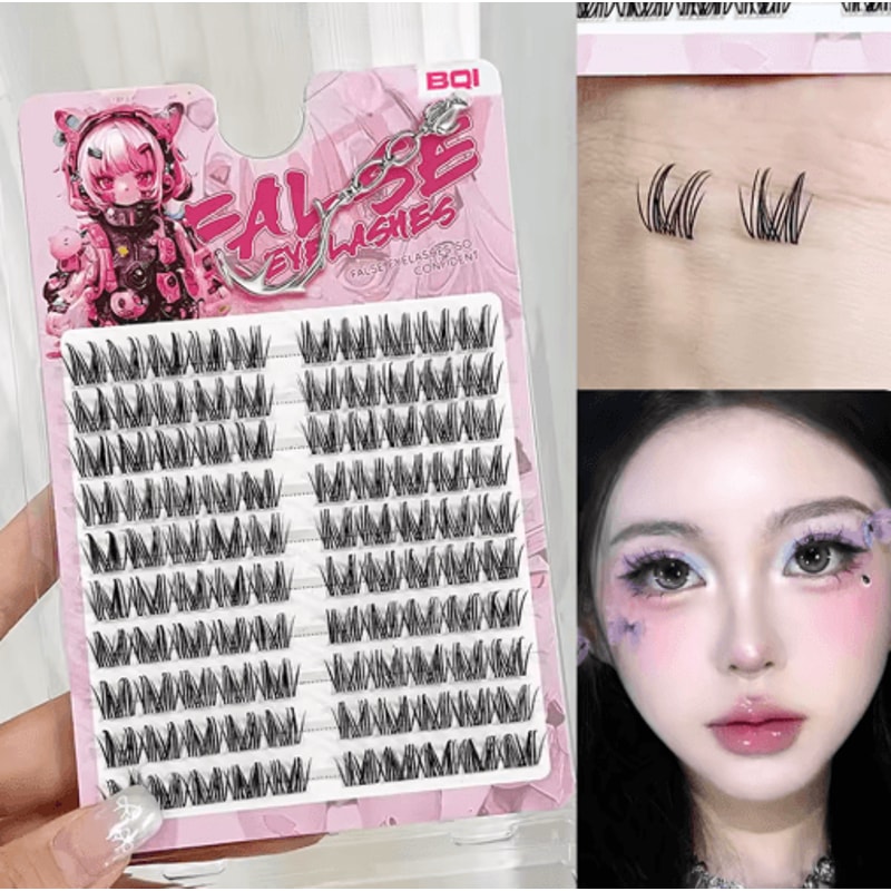 10 Rows Individual Cluster Eyelashes K POP Korean Style Natural False Lash Extensions 7 To 11mm 9