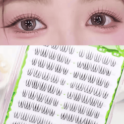 10 rows individual cluster eyelashes k pop korean style natural false lash extensions 7 to 11mm