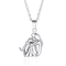 Alloy Hug Pendant Necklace Dog Lover Charm Necklace For Everyday And Elegant Wear 4