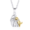 Alloy Hug Pendant Necklace Dog Lover Charm Necklace For Everyday And Elegant Wear 6