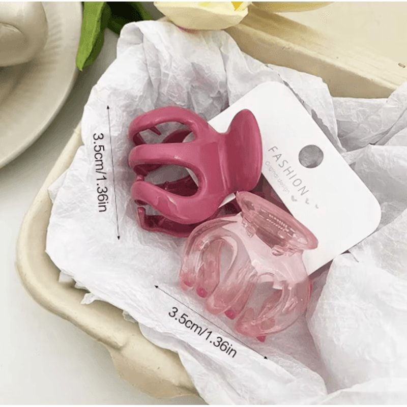 Candy Color Hair Claw Clip Simple Shark Clip Solid Color Hairpin For Women And Girls 1 To 2 PCS 9
