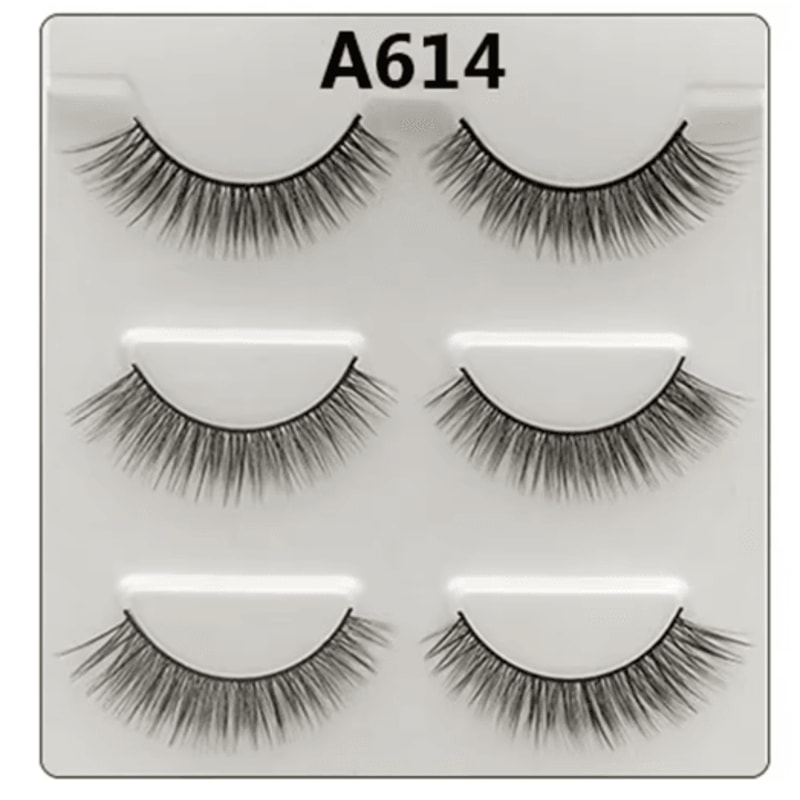 3 Pairs Fashion False Eyelashes Long Natural Looking Lash Extensions For Daily And Party Makeup 1