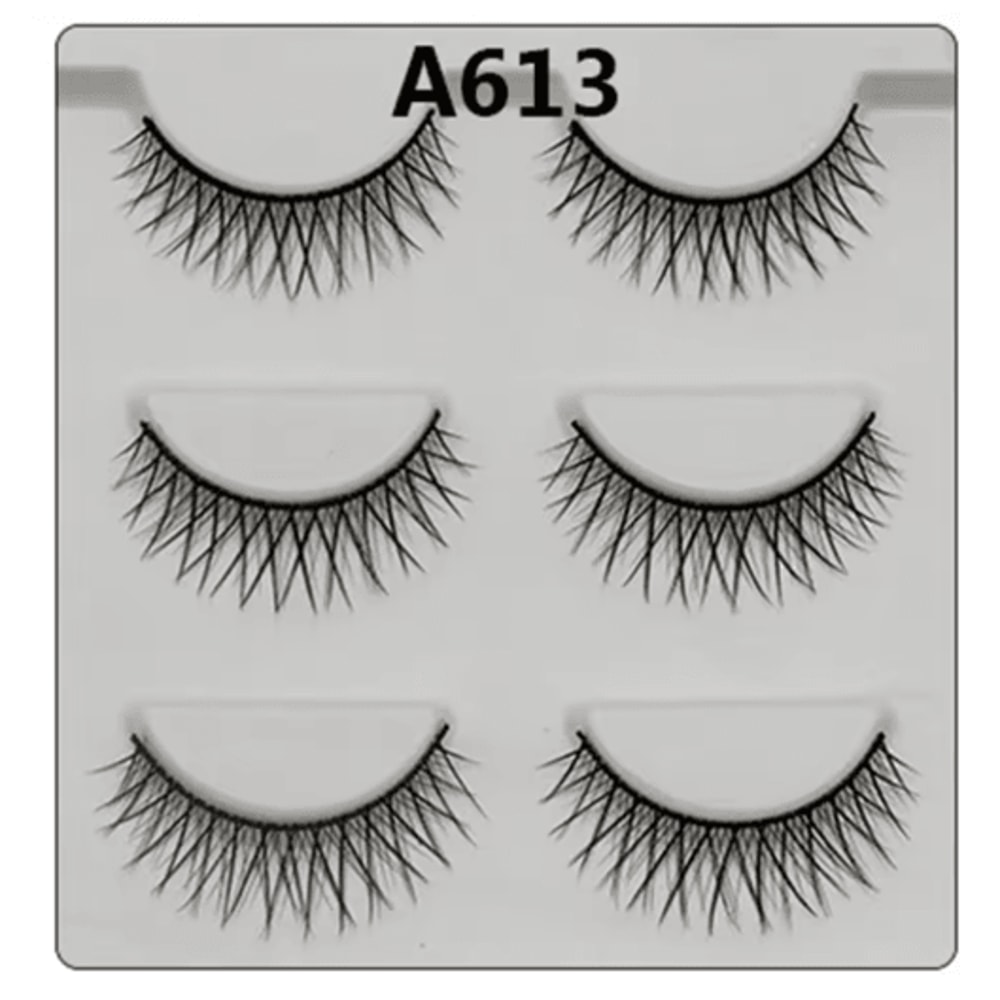 3 Pairs Fashion False Eyelashes Long Natural Looking Lash Extensions For Daily And Party Makeup 2