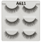 3 Pairs Fashion False Eyelashes Long Natural Looking Lash Extensions For Daily And Party Makeup 3