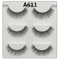 3 Pairs Fashion False Eyelashes Long Natural Looking Lash Extensions For Daily And Party Makeup 3