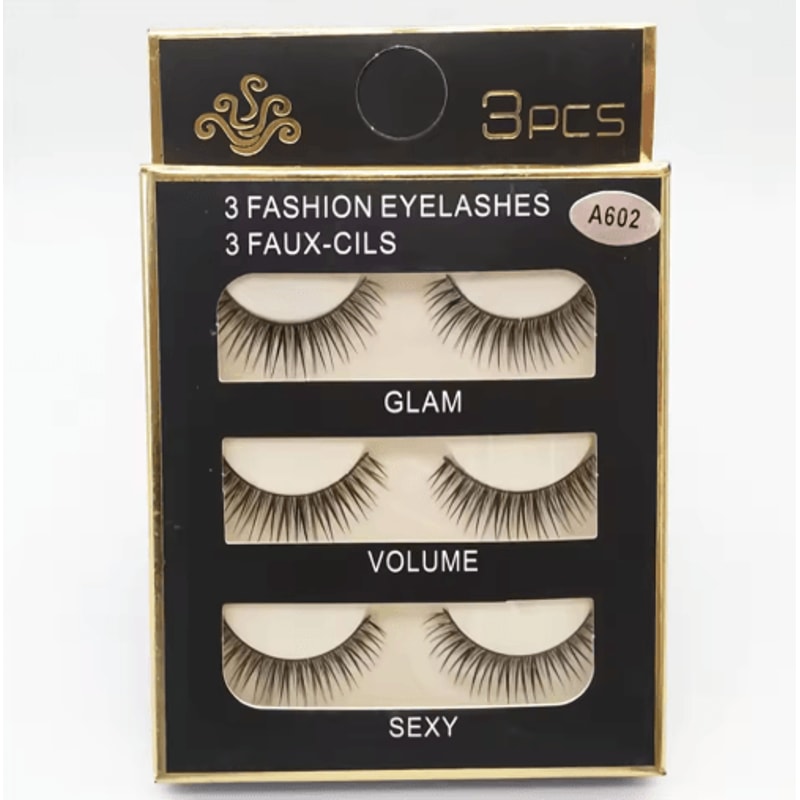 3 Pairs Fashion False Eyelashes Long Natural Looking Lash Extensions For Daily And Party Makeup 11