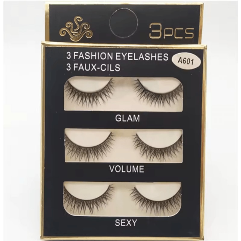 3 Pairs Fashion False Eyelashes Long Natural Looking Lash Extensions For Daily And Party Makeup 13