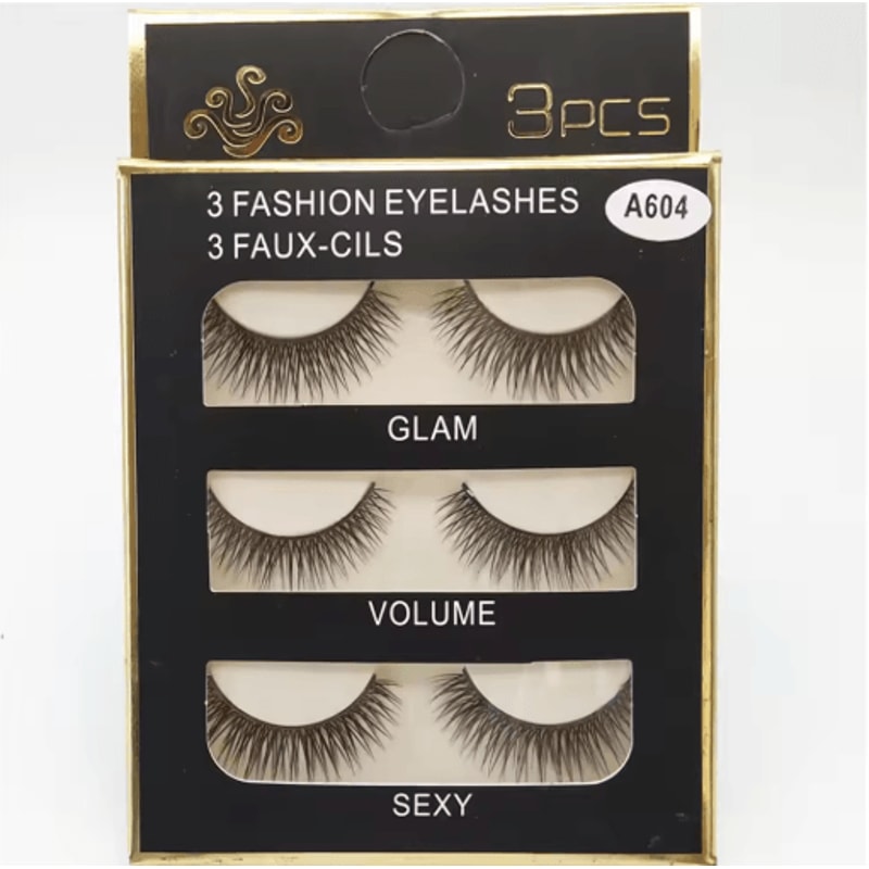 3 Pairs Fashion False Eyelashes Long Natural Looking Lash Extensions For Daily And Party Makeup 14