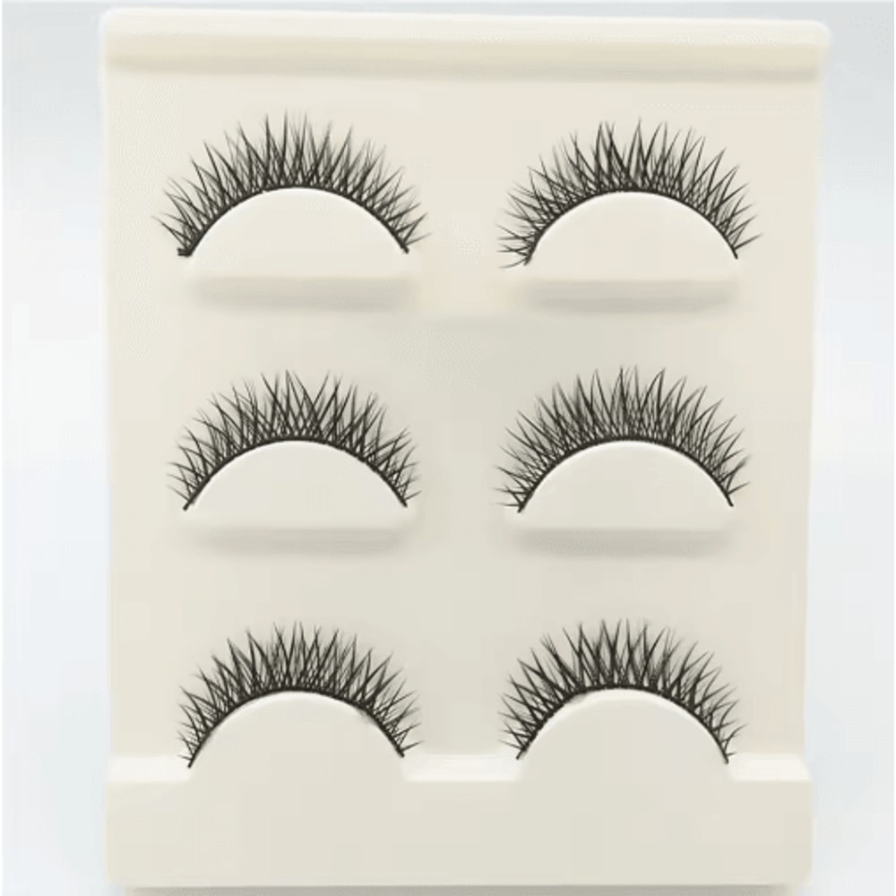 3 Pairs Fashion False Eyelashes Long Natural Looking Lash Extensions For Daily And Party Makeup 15