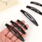 Solid Black Snap Hair Clip Non Slip Hair Barrette For Women And Girls 1 PC 6