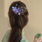 Purple Faux Velvet Hairpin Ancient Style Handmade Filigree Hair Accessory For Hanfu And Cosplay 1 T 7