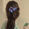 Purple Faux Velvet Hairpin Ancient Style Handmade Filigree Hair Accessory For Hanfu And Cosplay 1 T 8