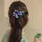 Purple Faux Velvet Hairpin Ancient Style Handmade Filigree Hair Accessory For Hanfu And Cosplay 1 T 8