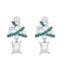 Christmas Tree Dangle Earrings Shiny Rhinestone Star Drop Earrings For Women And Girls 1