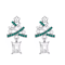 Christmas Tree Dangle Earrings Shiny Rhinestone Star Drop Earrings For Women And Girls 1