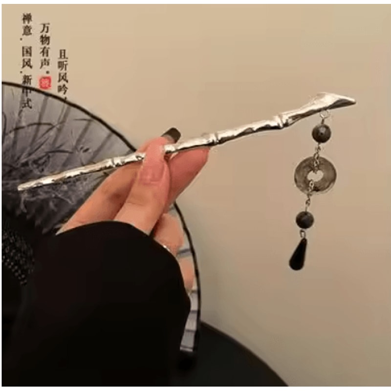 Hanfu Hairpin Chopsticks With Tassel Neo Chinese Cheongsam Hair Accessories For Women 6