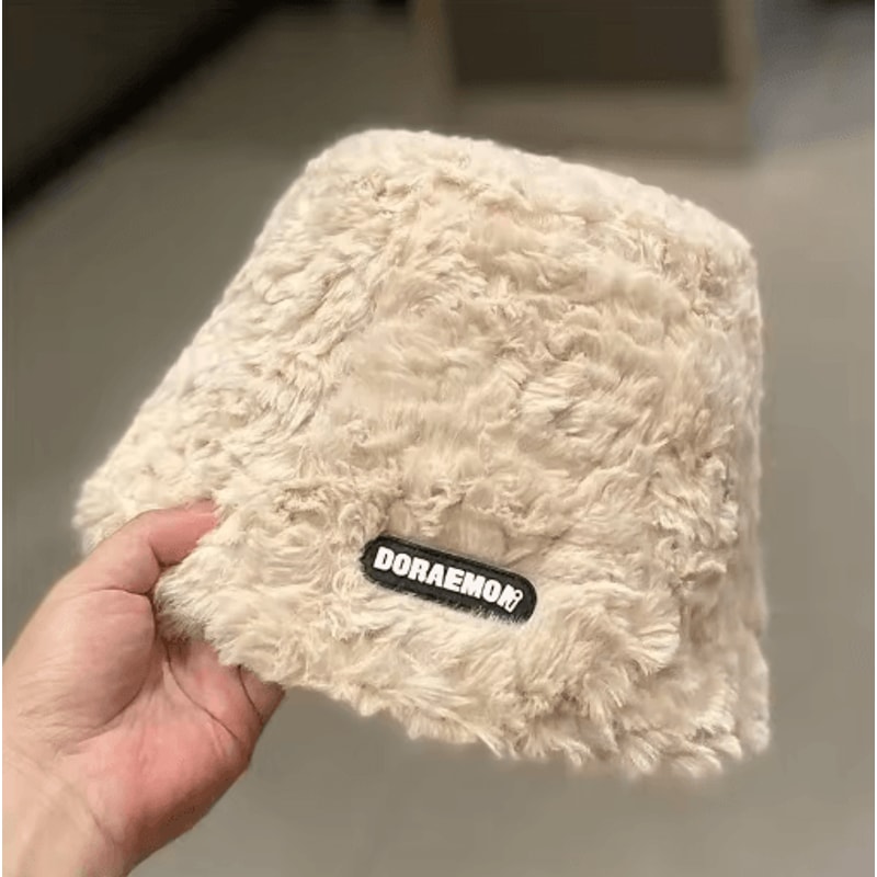 Womens Winter Fleece Bucket Hat With Ear Protectors Windproof Warm Casual Outdoor Hat 19