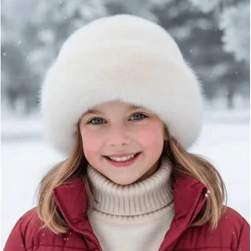 Womens Winter Fleece Bucket Hat With Ear Protectors Windproof Warm Casual Outdoor Hat 6