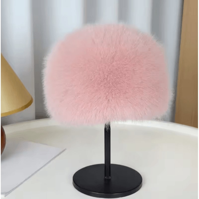 Womens Winter Fleece Bucket Hat With Ear Protectors Windproof Warm Casual Outdoor Hat 8