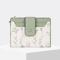 Womens PU Leather Wallet Flower Printed Short Slim Coin Purse With Card Holder 8