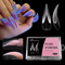 140PCS Reusable Nail Extension Tips Clear Dragon Claw Long Stiletto Press On Nails 0