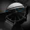 Minimalist Geneva Watch For Men Large Round Dial Quartz Wristwatch With Mesh Strap 5