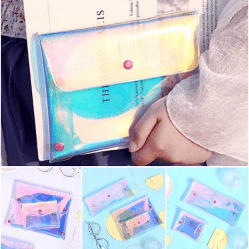 Laser Pouch Makeup Bag Waterproof PVC Cosmetic And Pencil Case Organizer 3 Sizes 5