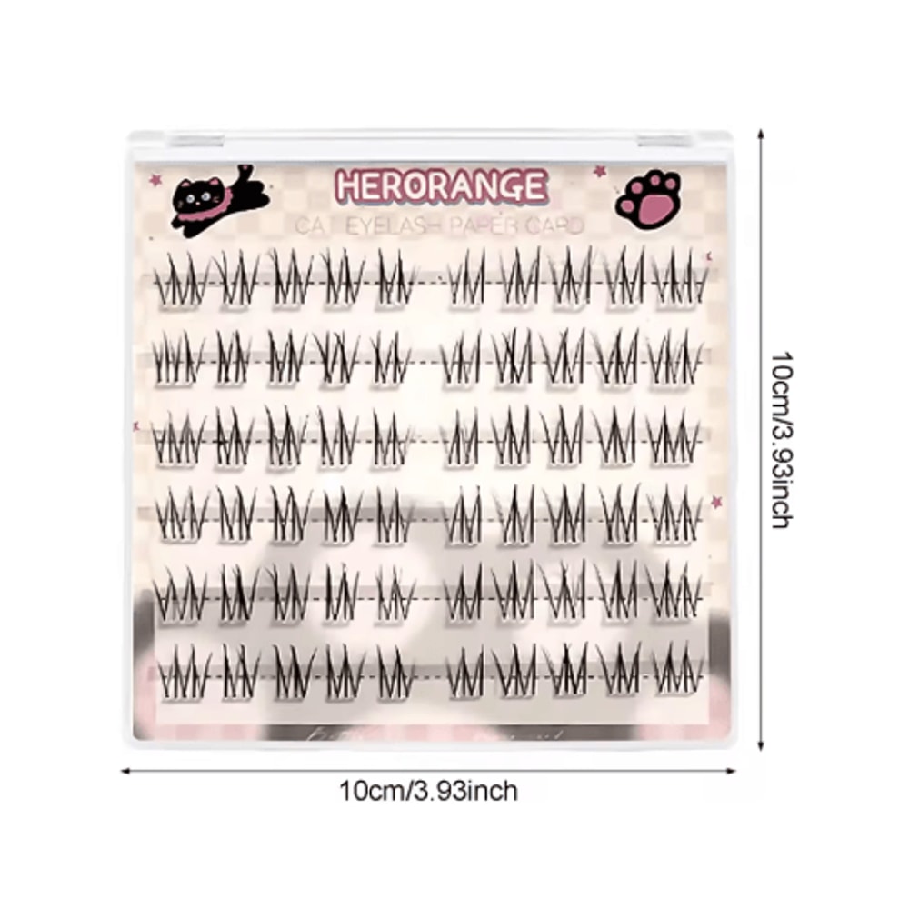 Black Individual Cluster Lashes Long Lasting Natural Wispy And Fluffy Fake Lashes 1