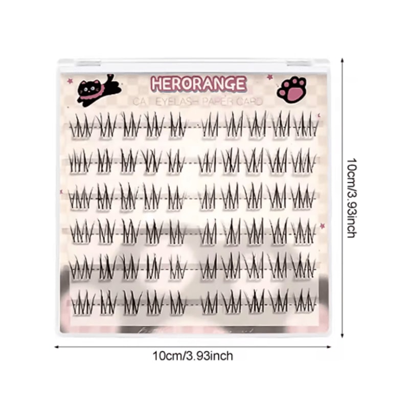 Black Individual Cluster Lashes Long Lasting Natural Wispy And Fluffy Fake Lashes 1