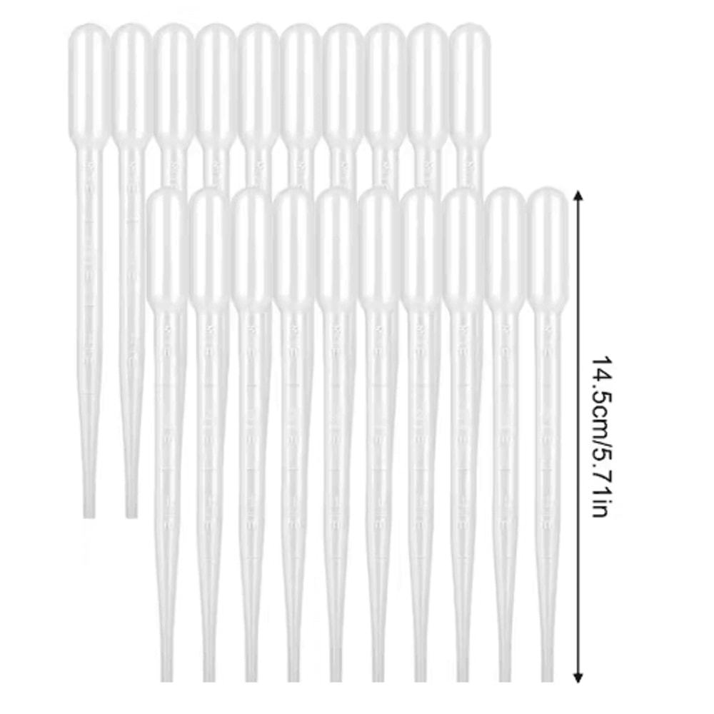 100PCS Calibration Pipettes With Scale Disposable Liquid Droppers 1 To 5 Ml 2