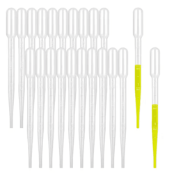 100pcs calibration pipettes with scale disposable liquid droppers 1 to 5 ml