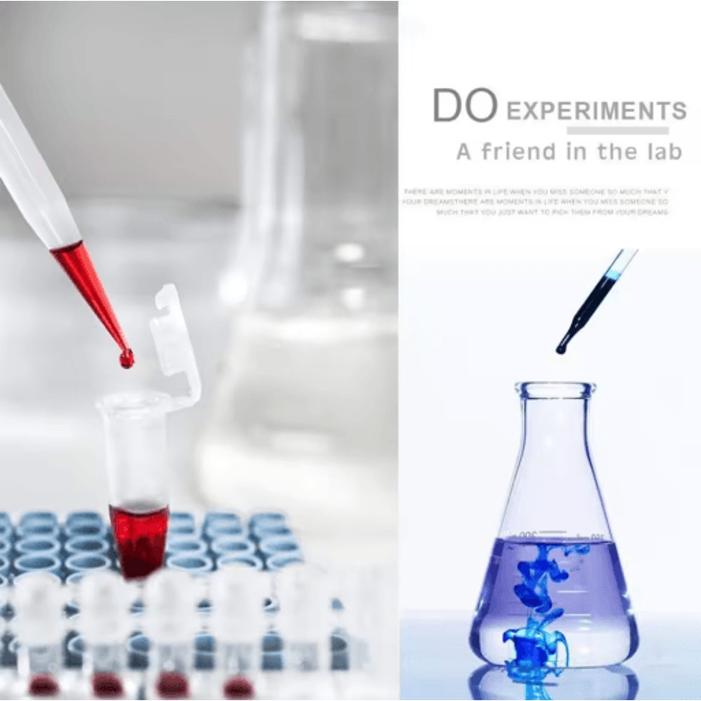 100PCS Calibration Pipettes With Scale Disposable Liquid Droppers 1 To 5 Ml 6