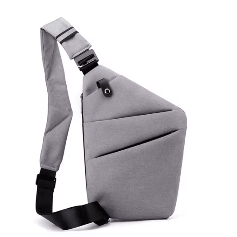 Slim Crossbody Sling Bag Lightweight Nylon Travel Fanny Pack With Adjustable Strap 3