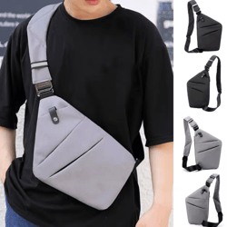 slim crossbody sling bag lightweight nylon travel fanny pack with adjustable strap