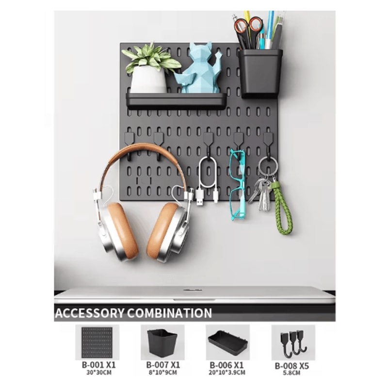 Multi Functional Entryway Storage Rack Doorway Organizer With Hooks And Partition Boards 28