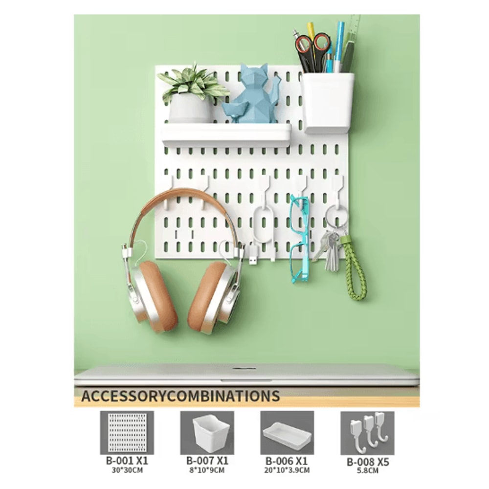 Multi Functional Entryway Storage Rack Doorway Organizer With Hooks And Partition Boards 29