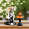 Skull Girl Skeleton Statue Gothic Halloween Figurine For Home Decor And Party Display 3