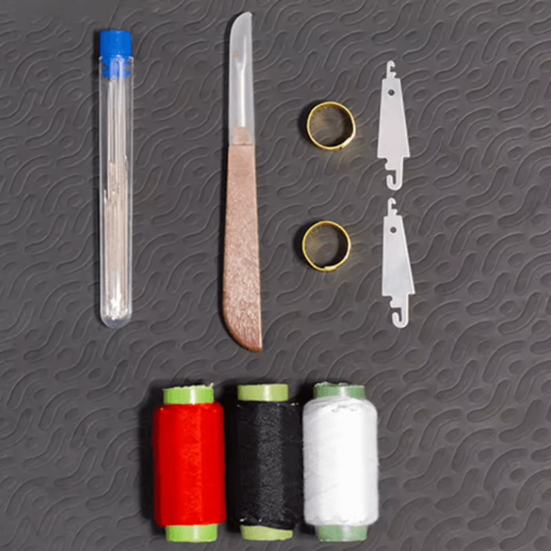 Large Eye Hand Sewing Needles Set 34 37 PCS High Carbon Steel Needles With Thread For DIY And Elder 6