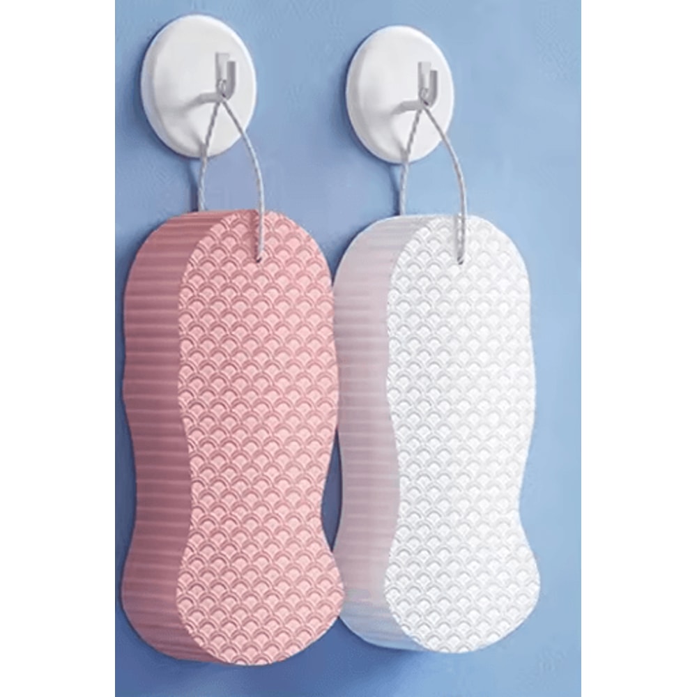 3D PVA Bath Sponge Soft Exfoliating Shower Scrubber With Lanyard For Gentle Cleansing 2