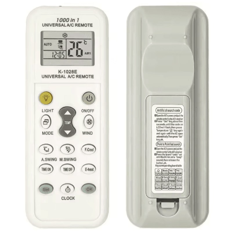 Universal Air Conditioner Remote Control Easy To Use AC Remote Replacement Batteries Not Included 1